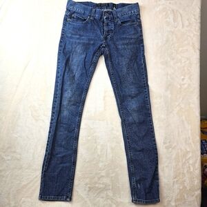 Rude Men’s Skinny Jeans 28W 32L Medium Wash Hot Topic Denim